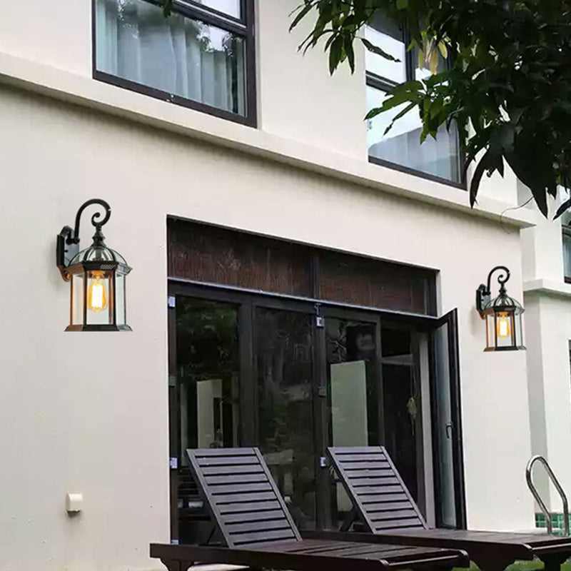 Aluminum Glass Hexagonal Prism Outdoor Light