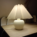 Ceramic Cloth Pleated Table Lamp
