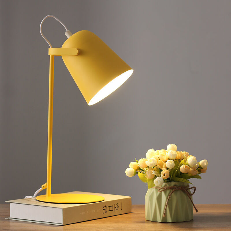Macaron Color Iron Bucket Table Lamp