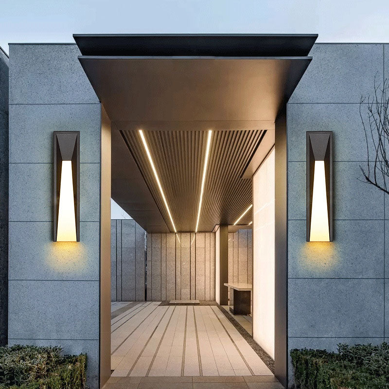 Stainless Steel Cuboid Acrylic Outdoor Light