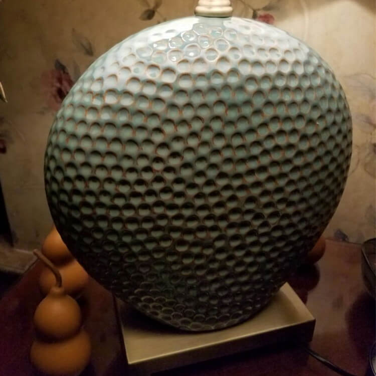 Ceramic Square Round Table Lamp