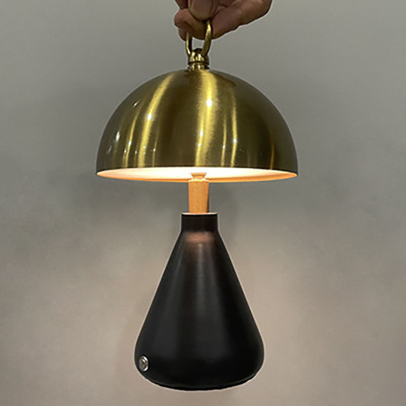 Portable Round Mushroom Cone Table Lamp