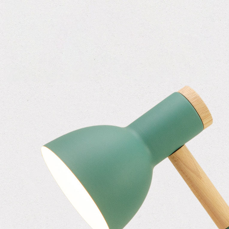 Solid Color Rotatable Wood Table Lamp