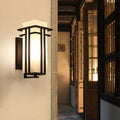 Square Iron Glass Garden Outdoor Light