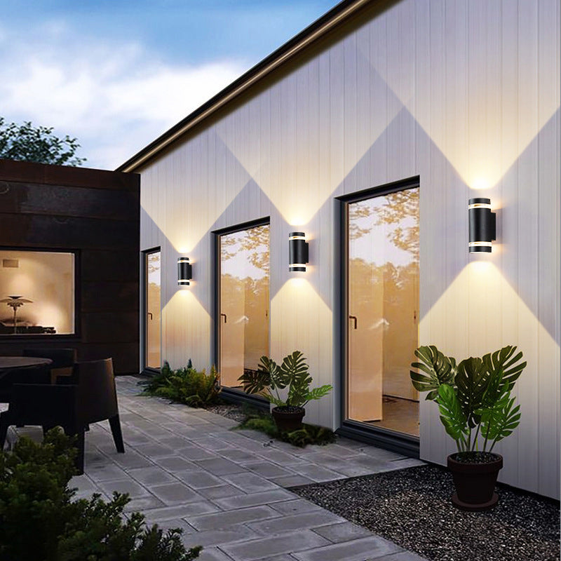 Aluminum Cylinder Up Down Outdoor Light