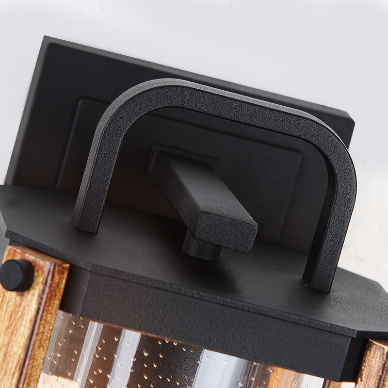 Rectangle Aluminum Iron Glass Outdoor Light
