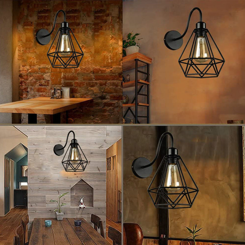Iron Cage Wall Lamp