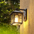 Aluminum Square Glass Patio Outdoor Light