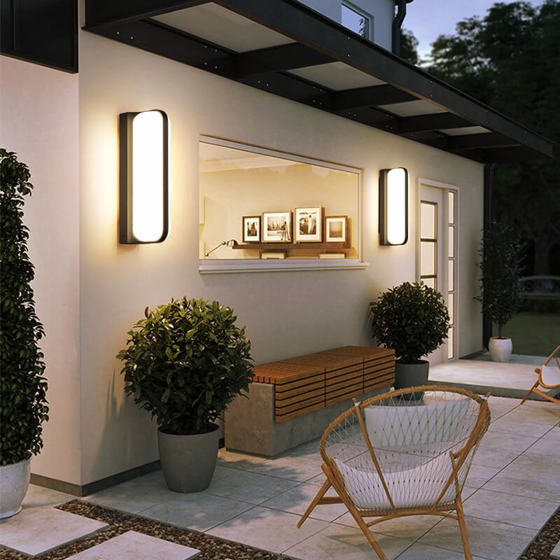 Oval Die-Cast Aluminum Indoor Outdoor Light