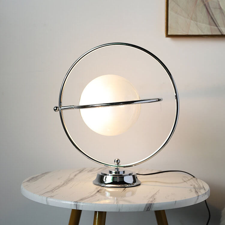 Planet Glass Iron Table Lamp