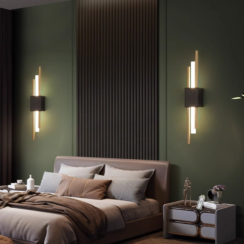 Iron Acrylic Strip Bedside Wall Lamp