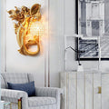 Resin Mermaid Shape Crystal Wall Lamp