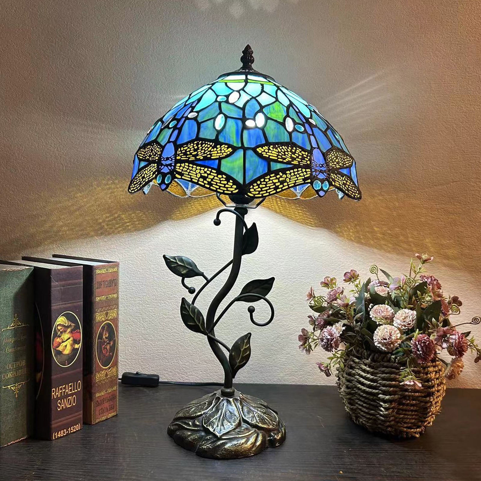 Resin Glass Dome Conic Table Lamp