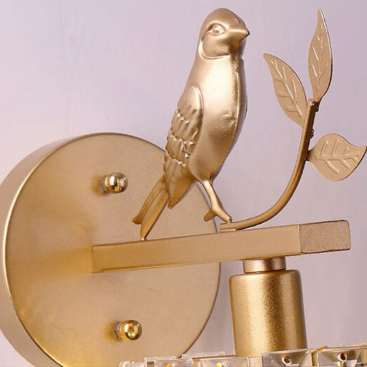 Crystal Bird Wall Lamp