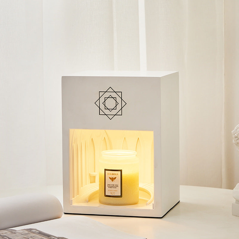 Square Resin Melting Wax Table Lamp