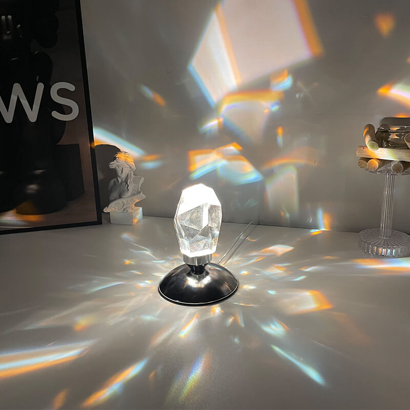 Diamond Crystal Ambient Night Table Lamp