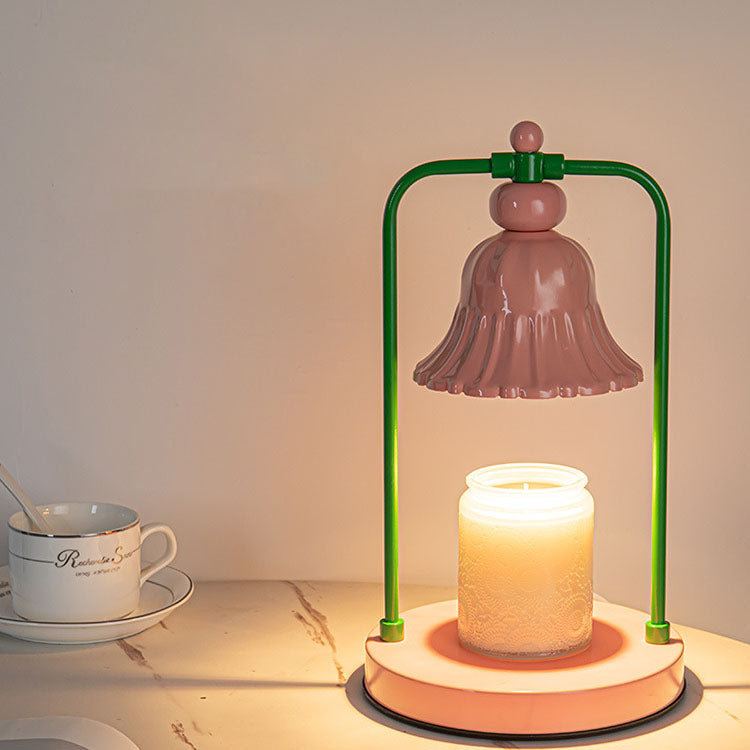 Iron Pink Flower Design Table Lamp