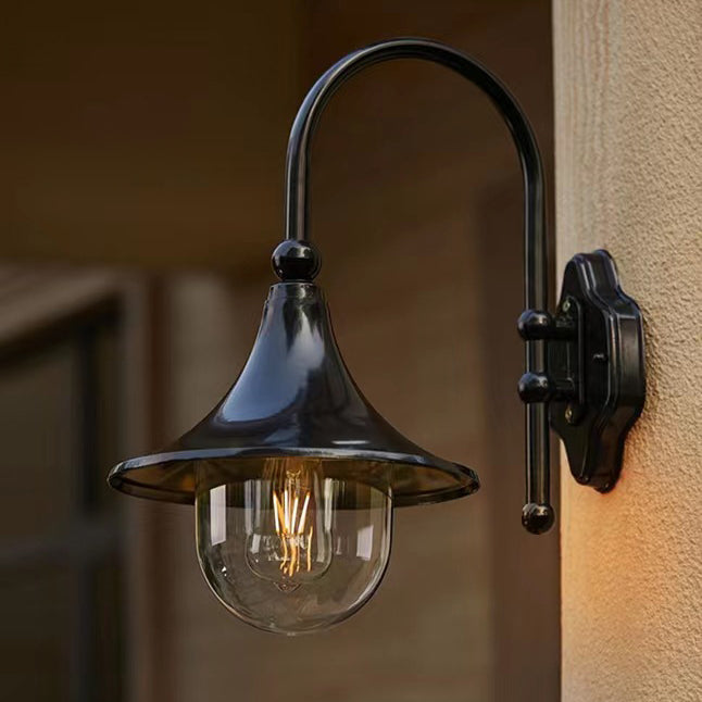 Aluminum Horn Shape Patio Outdoor Light