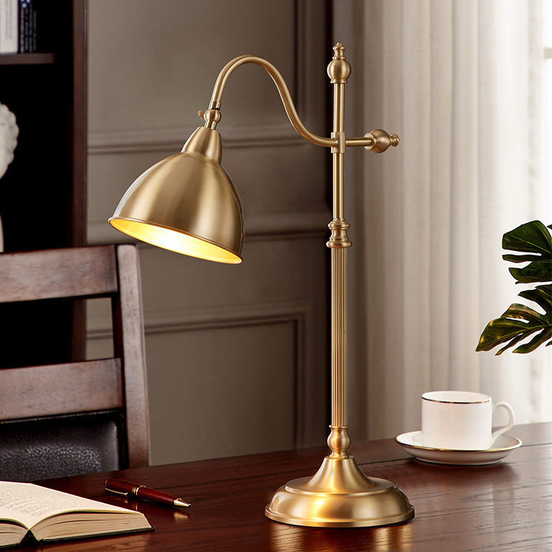 Arch Semi-Circular Full Copper Table Lamp