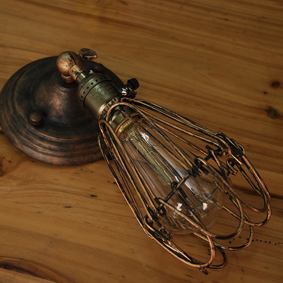 Cage Iron Living Room Wall Lamp