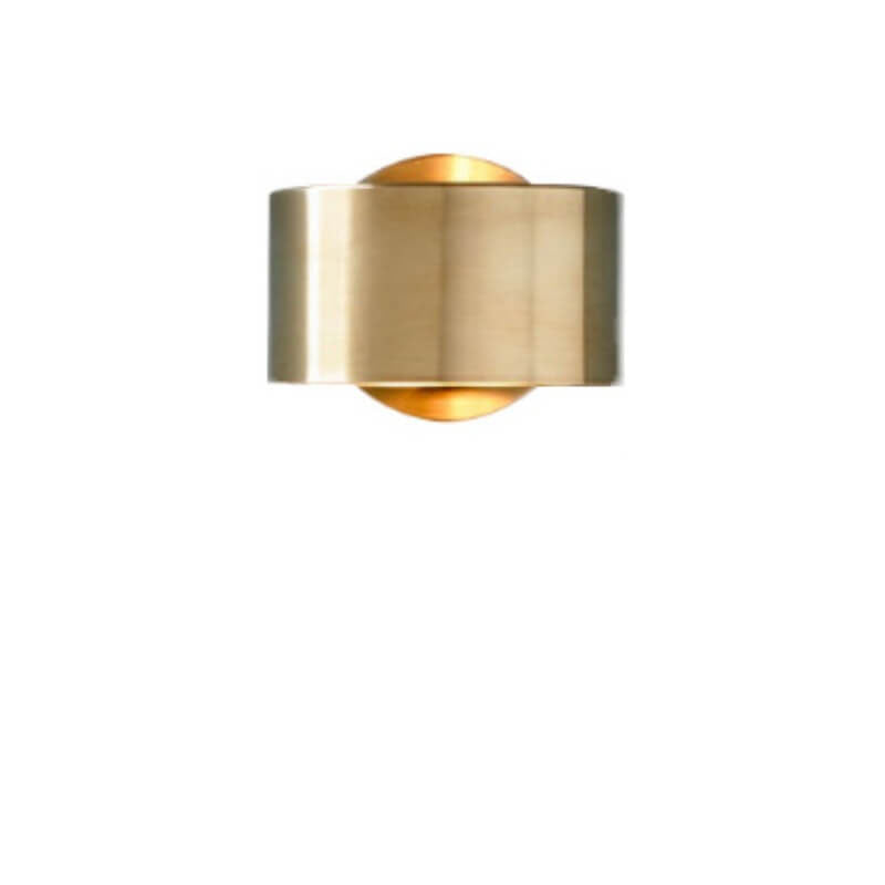 Gold Drum Wall Lamp