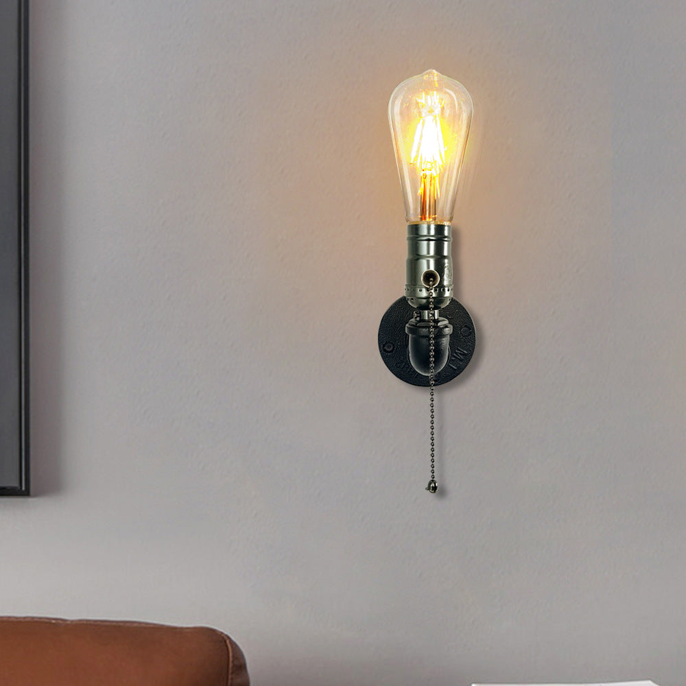 Iron Plumbing Wall Lamp