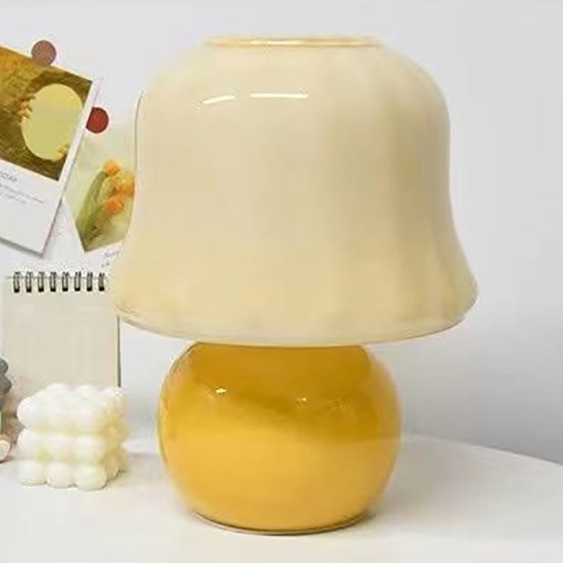 Mushroom Glass Study Table Lamp