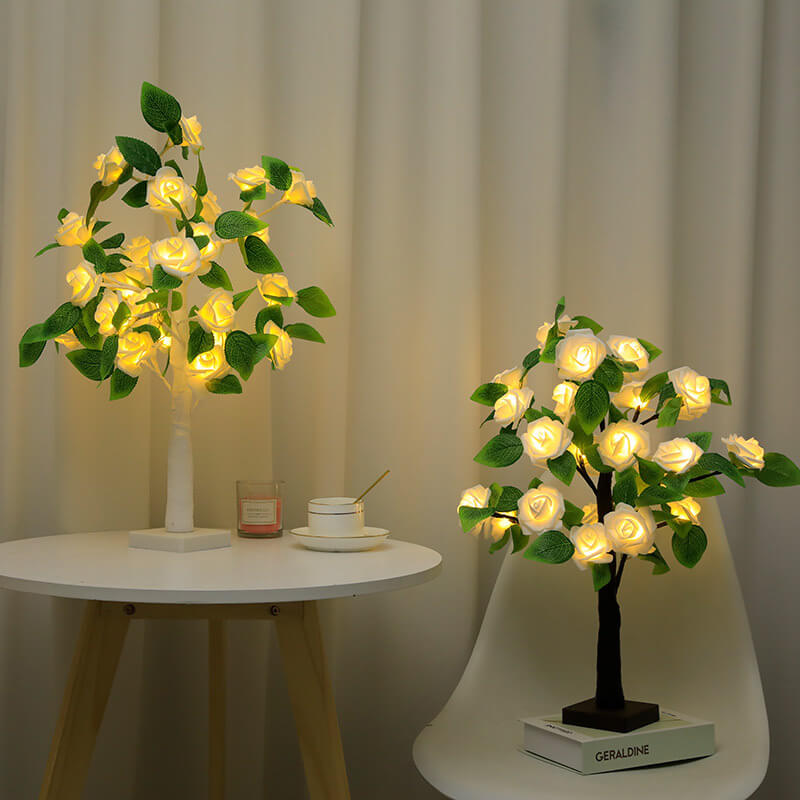 Christmas Decorative Plastic Tree Table Lamp
