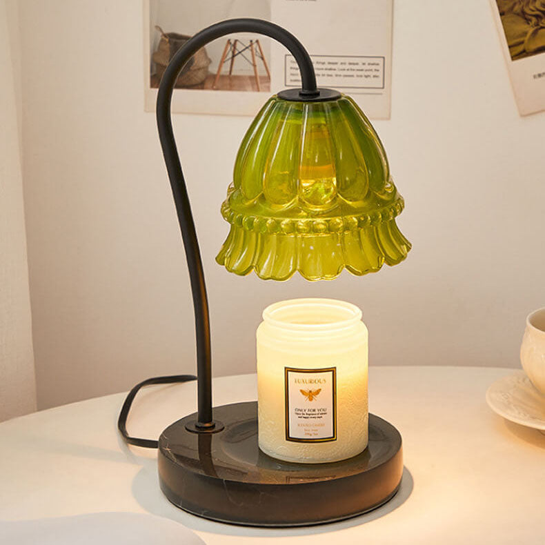Glass Lily Valley Melting Table Lamp