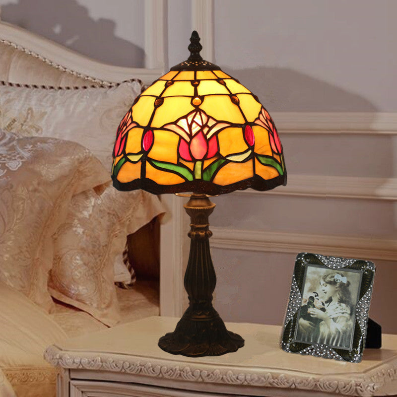 Zinc Alloy Glass Dome Table Lamp