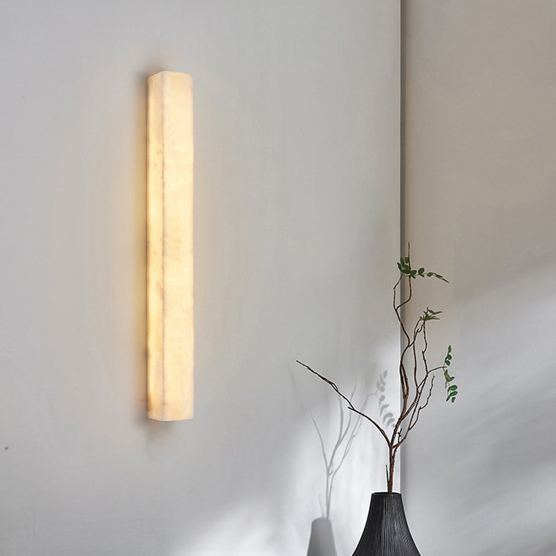 Strip Copper Marble Living Wall Lamp