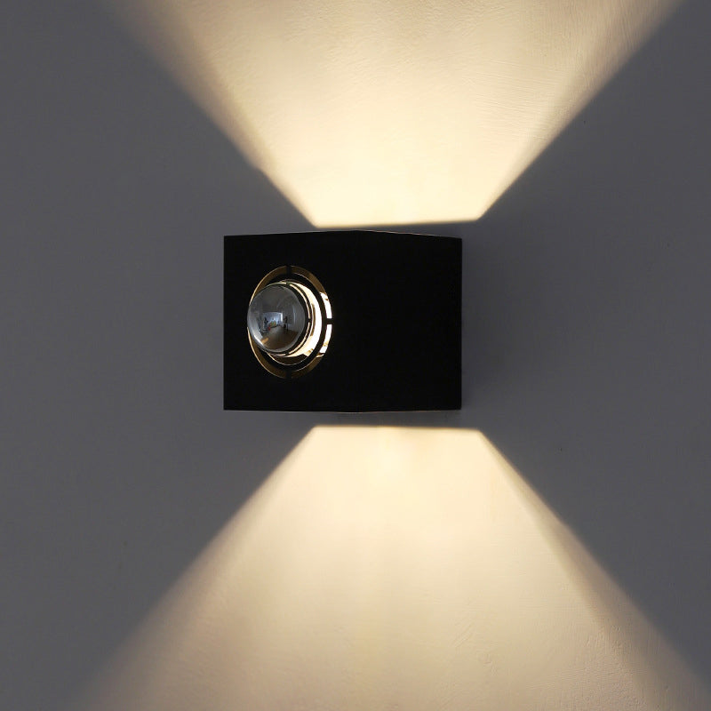 Square Iron Living Room Wall Lamp
