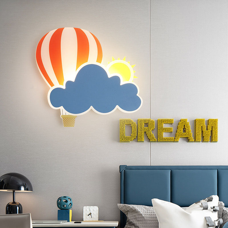 Kids Hot Air Balloon Wall Lamp