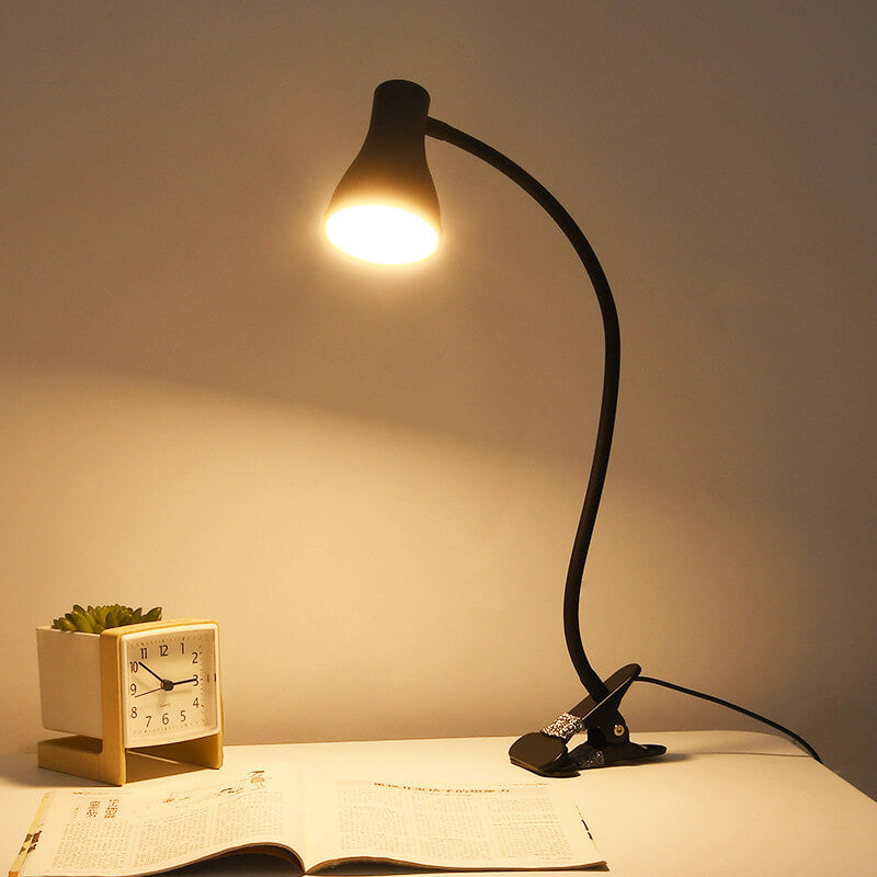 Black Clip-on Eye Protection Table Lamp