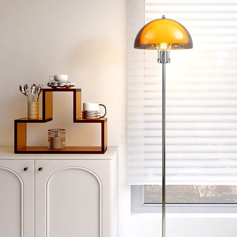 Half Round Long Acrylic Floor Lamp