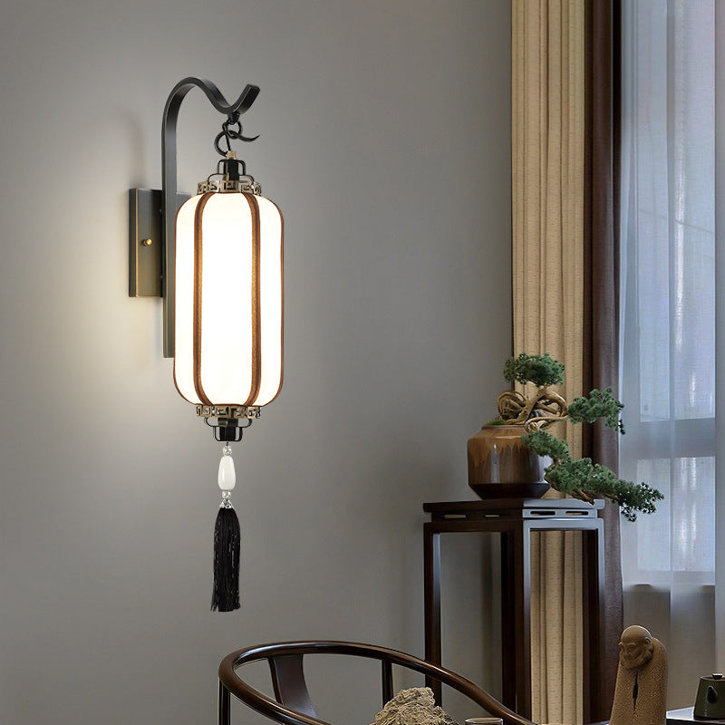 Copper Lantern Design Hallway Wall Lamp