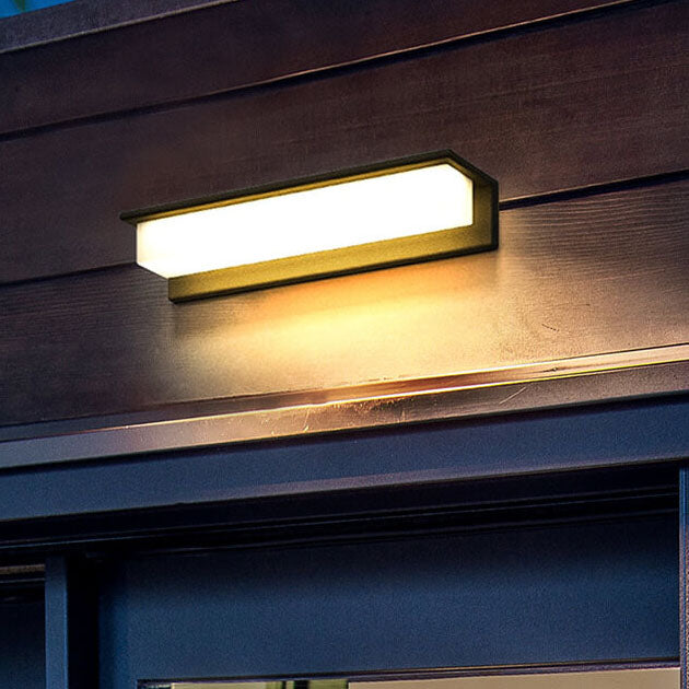 Rectangular Aluminum PC Outdoor Light