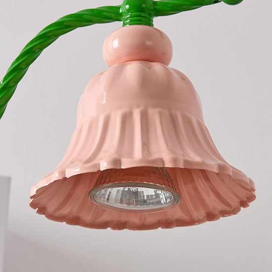 Hardware Flower Shape Melting Table Lamp