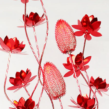 European Style Vase Flower Floor Lamp