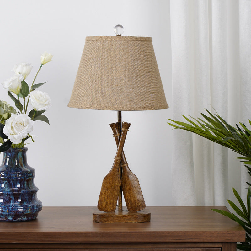Resin Linen Table Lamp