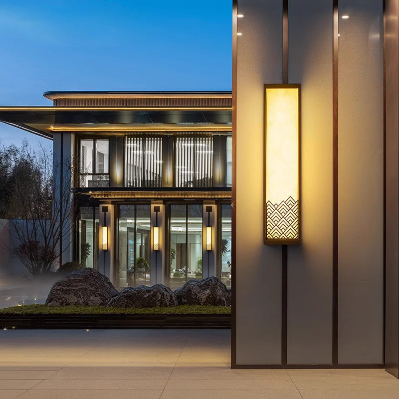 Stainless Steel Imitation Marble Outdoor Light