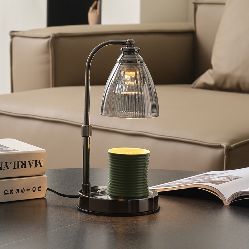 Iron Conical Glass Melting Table Lamp