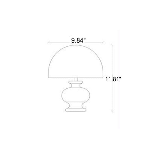 Solid Wood Fabric Table Lamp