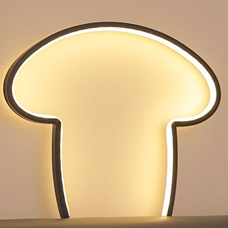 Line Mushroom Aluminum Silicone Table Lamp
