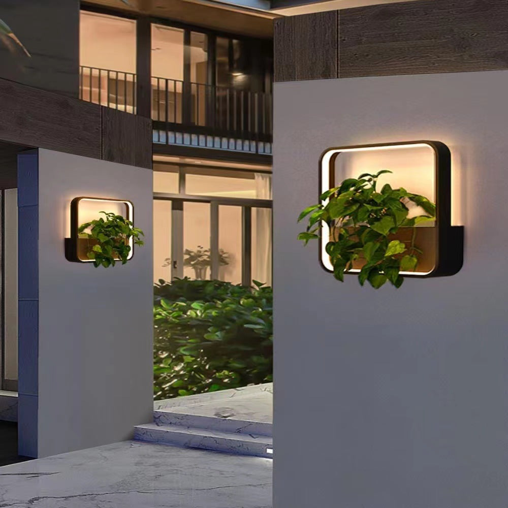 Aluminum Stainless Steel Square Outdoor Light