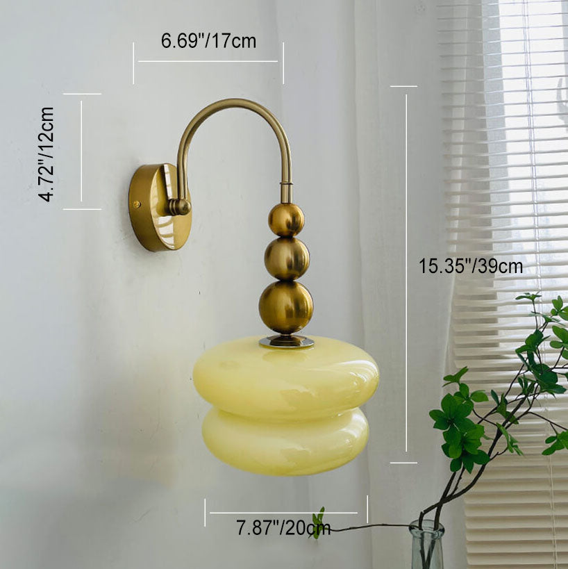 Macaron Cream Gourd Design Wall Lamp