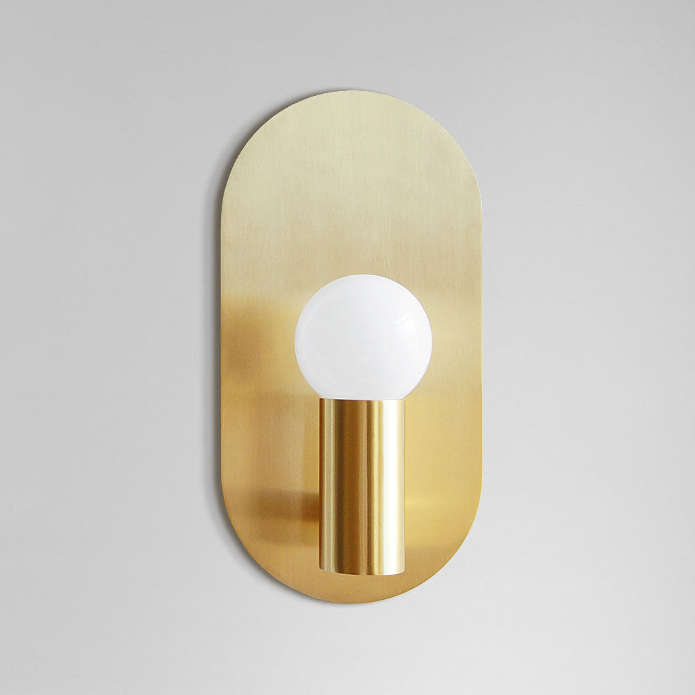 Iron Oval Ball Bedroom Wall Lamp