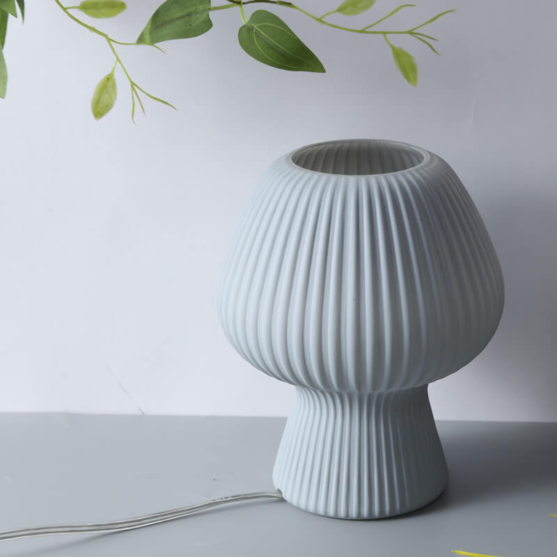 Mushroom Glass Bedside Table Lamp