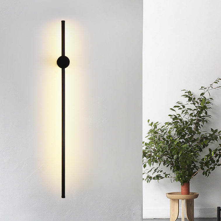 Long Aluminum Iron Silicone Wall Lamp
