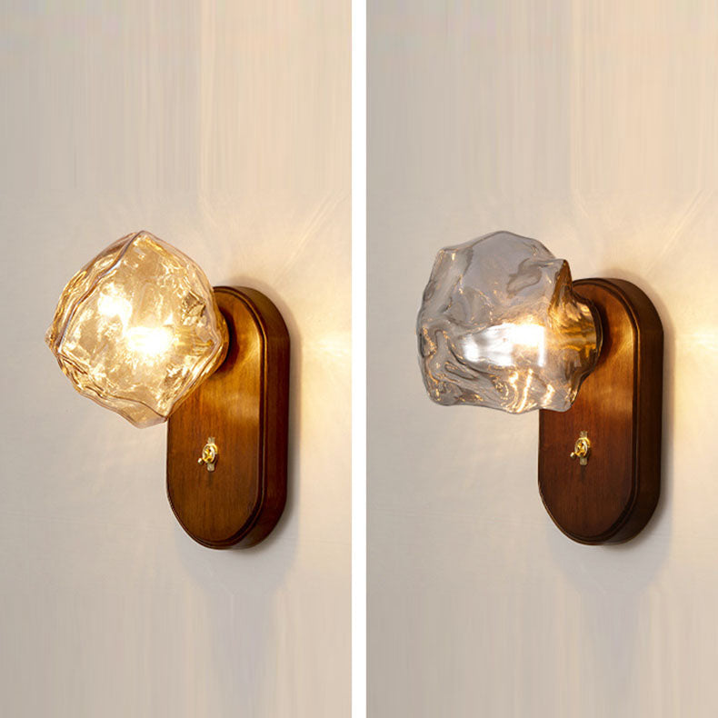 Oval Ice Cube Shape Wall Lamp